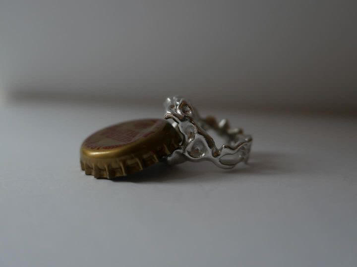 BOTTLE OPENER RING SILVER