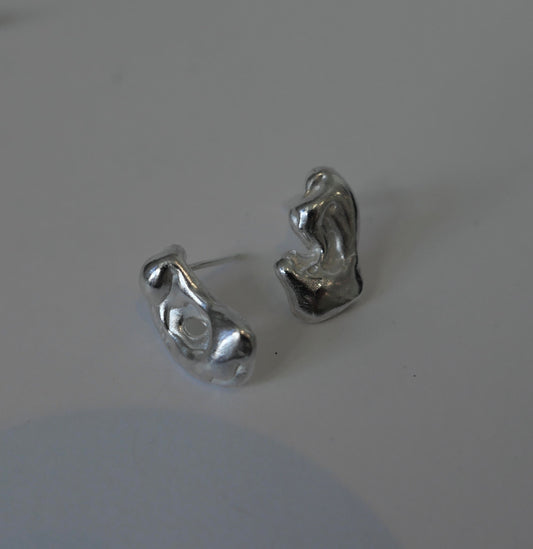 TENSION POOL EARRINGS (NHS XRAY SILVER)
